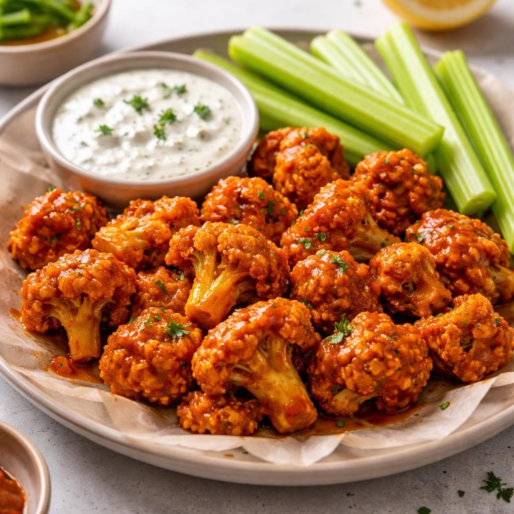 Buffalo Cauliflower Bites recipe photo
